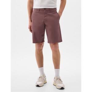 Gap Men's Flat Front Chino Shorts Stretch Sun Washed Pink 28x10